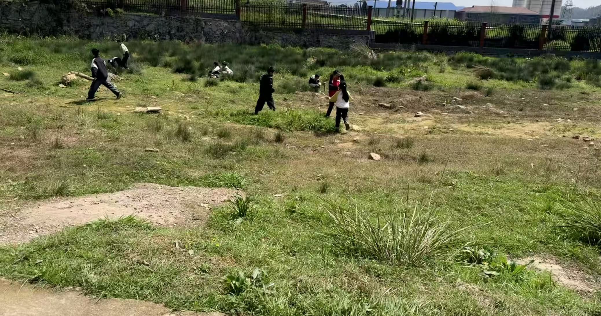 After-school recreation in the schoolyard